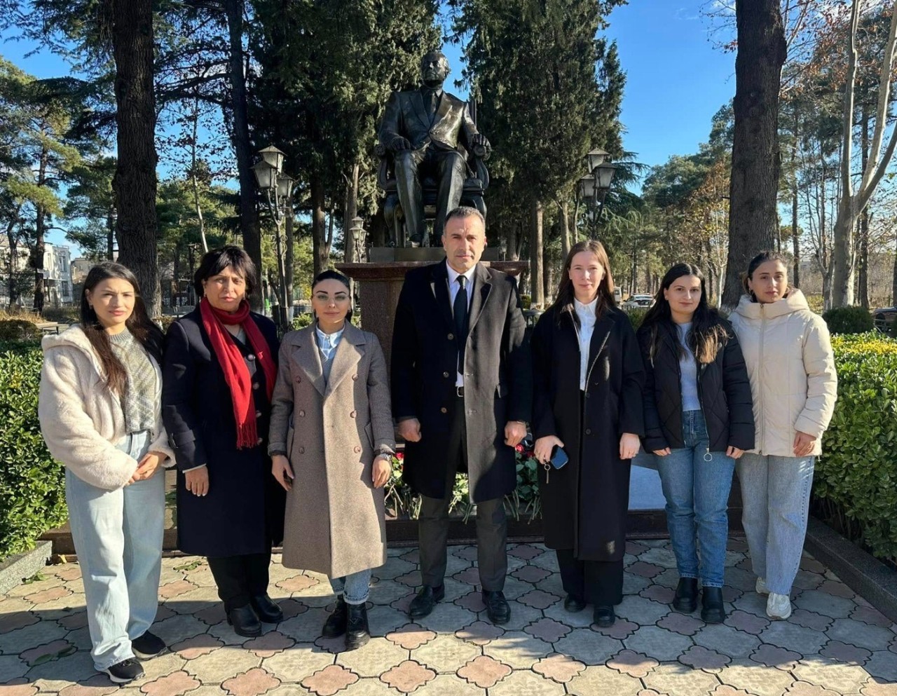 Gürcüstanda Heydər Əliyevin xatirəsi yad edilib - FOTOLAR